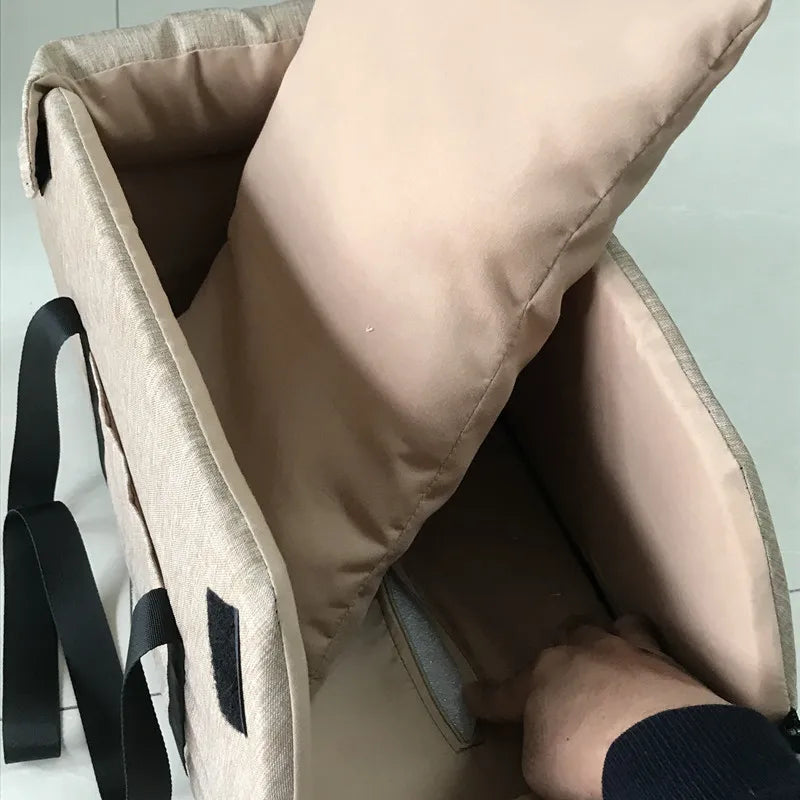 Pet Travel Seat - Beige Siège Auto Confortable pour Chien